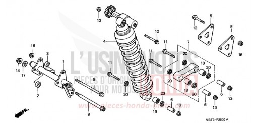 REAR CUSHION XL1000VY de 2000